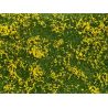 Foliage de prairie vert / fleurs jaunes